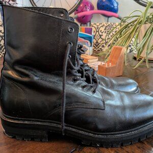 Allsaints Tobias Men's Military-style Boots, size 12, Black